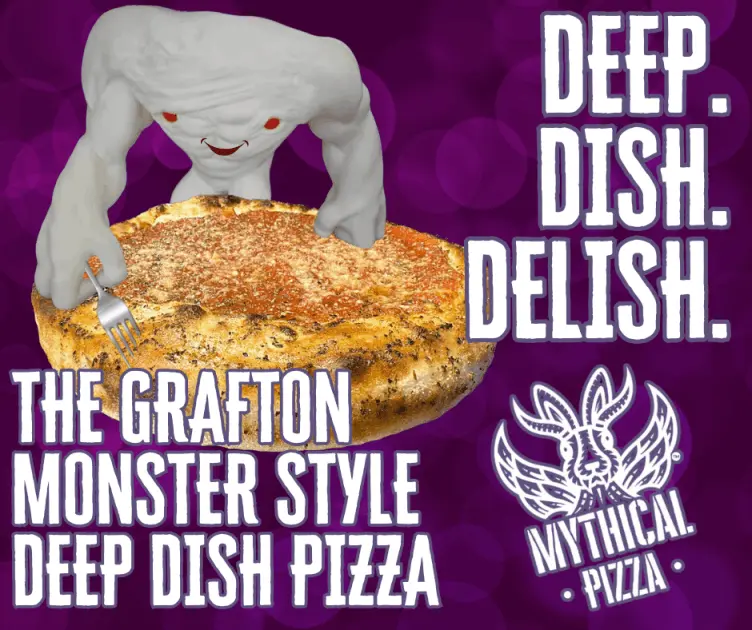 Deep. Dish. Delish. The Grafton Monster Style Deep Dish Pizza Now Available