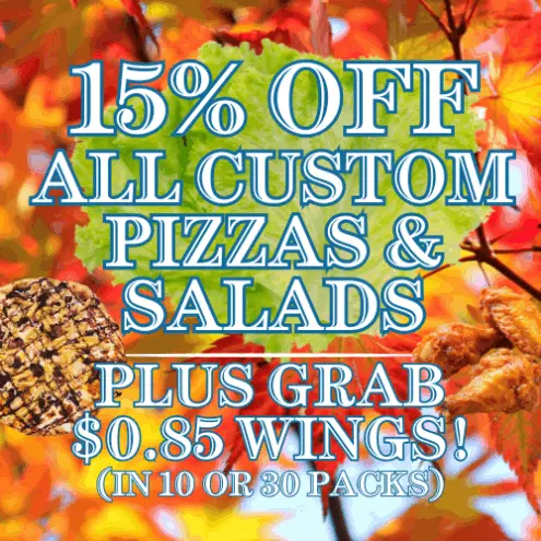 Pizza, Wings & Leafy Things