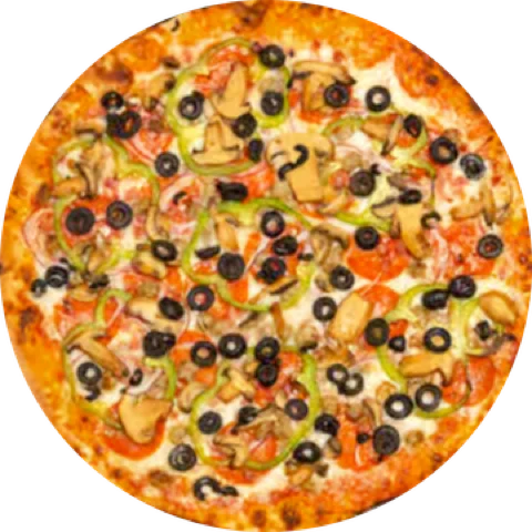 E.T. Extra-Toppings Supreme pizza