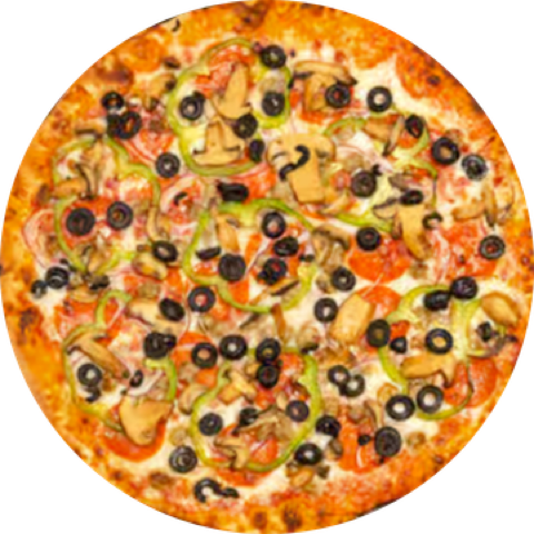 E.T. Extra-Toppings Supreme pizza